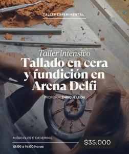 Tallado en cera y fundición en Arena Delfi